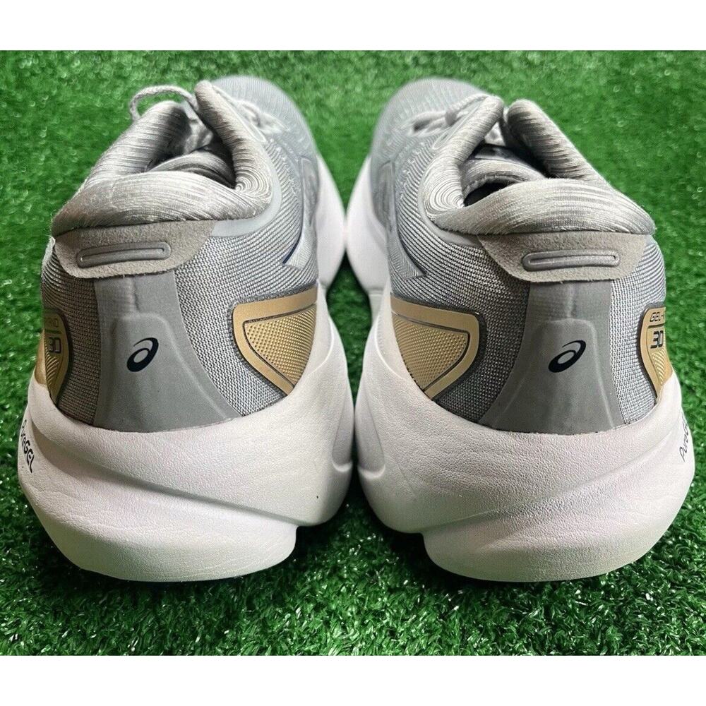 ASICS Gel Kayano Gray Gold Running Shoes Womens Size 7.5 Fast Shipping - Picture 5 of 11